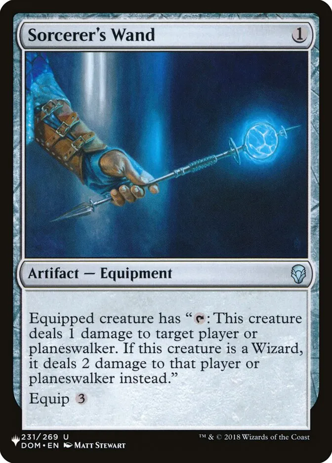 2020 The List Sorcerer's Wand #DOM-231 uncommon card image