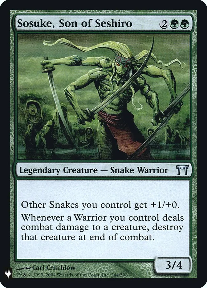 2020 The List Sosuke, Son of Seshiro #CHK-244 uncommon card image