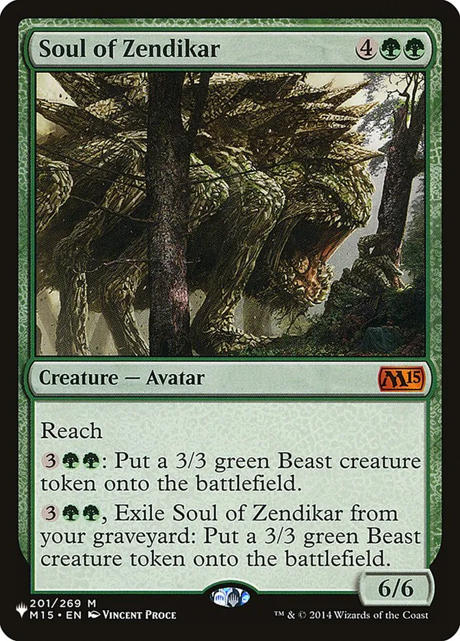 2020 The List Soul of Zendikar #M15-201 mythic card image