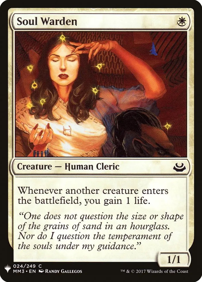 2020 The List Soul Warden #MM3-24 common card image