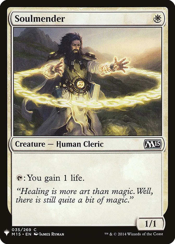 2020 The List Soulmender #M15-35 common card image