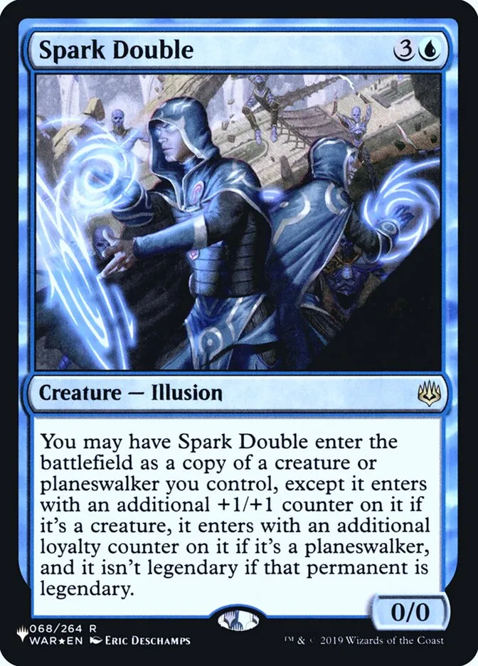 2020 The List Spark Double #WAR-68 rare card image