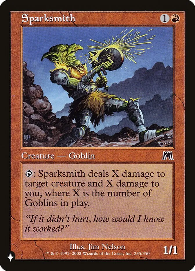 2020 The List Sparksmith common #ONS-235 common card image