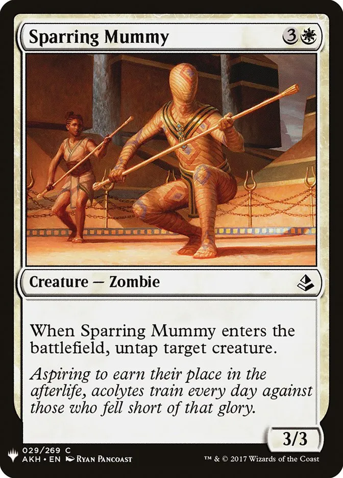 2020 The List Sparring Mummy #AKH-29 common card image