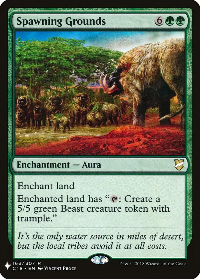 2020 The List Spawning Grounds rare #C18-163 rare card image