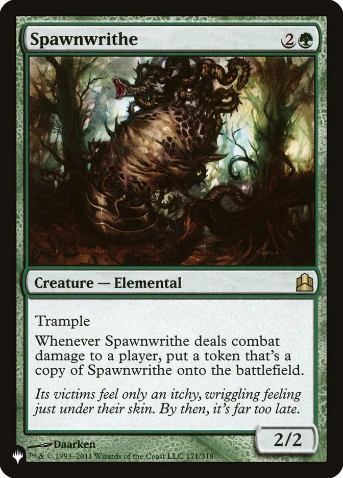 2020 The List Spawnwrithe rare #CMD-171 rare card image