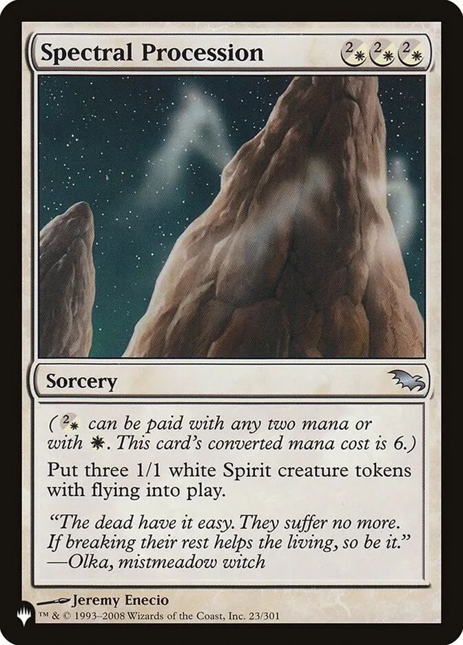 2020 The List Spectral Procession #SHM-23 uncommon card image