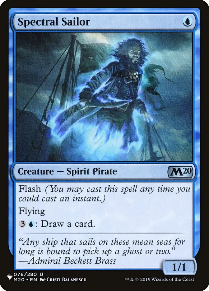 2020 The List Spectral Sailor #M20-76 uncommon card image