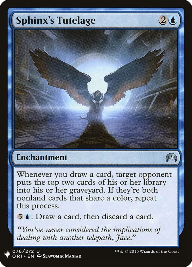 2020 The List Sphinx's Tutelage #ORI-76 uncommon card image