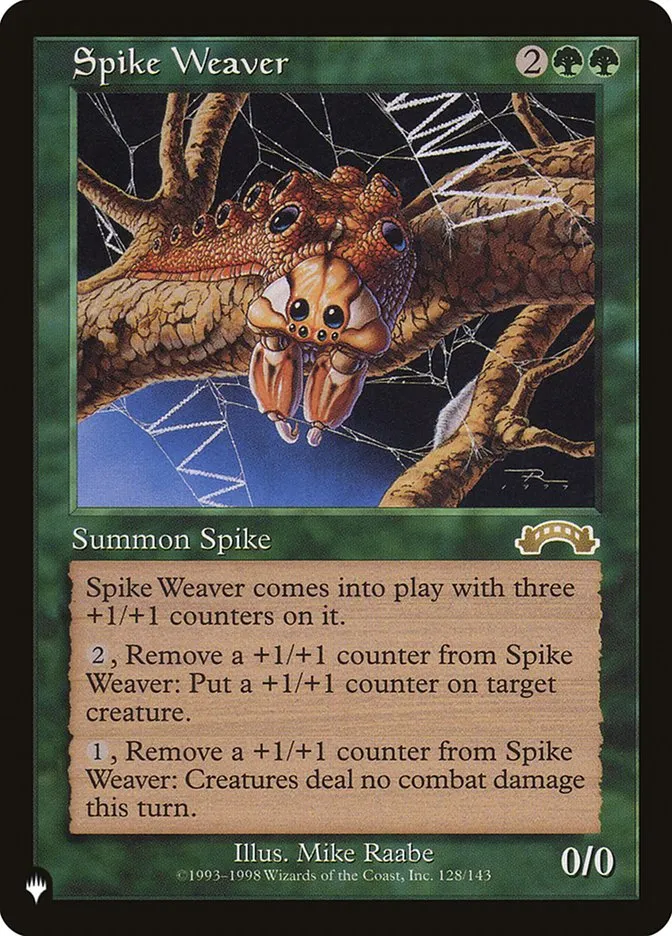 2020 The List Spike Weaver #EXO-128 rare card image