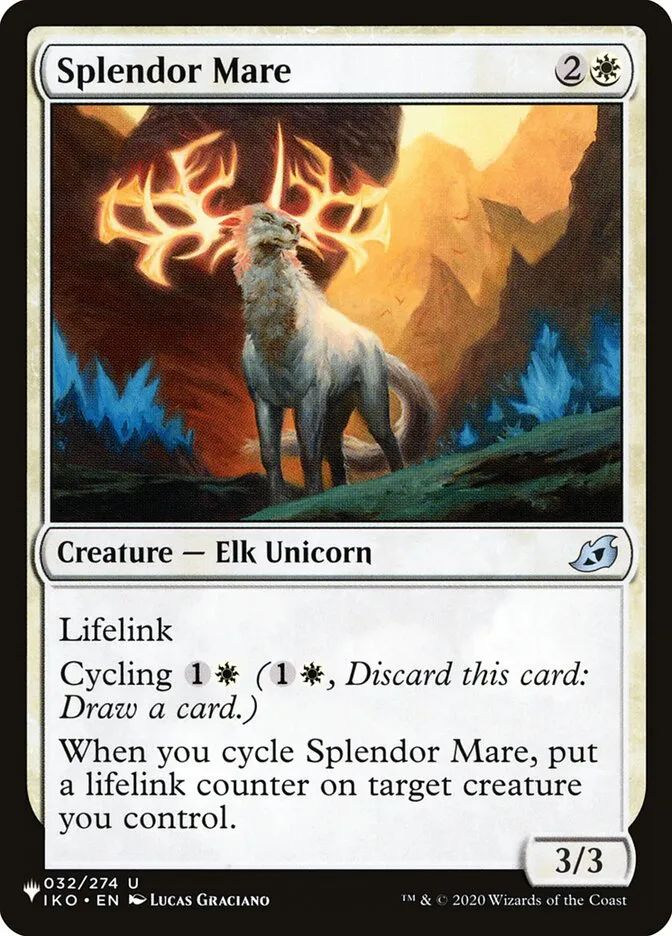 2020 The List Splendor Mare #IKO-32 uncommon card image
