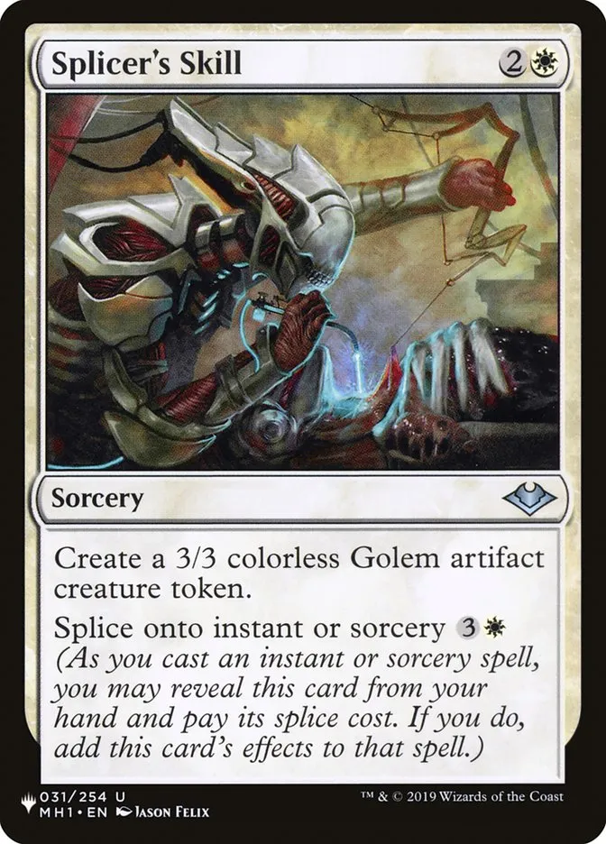 2020 The List Splicer's Skill #MH1-31 uncommon card image