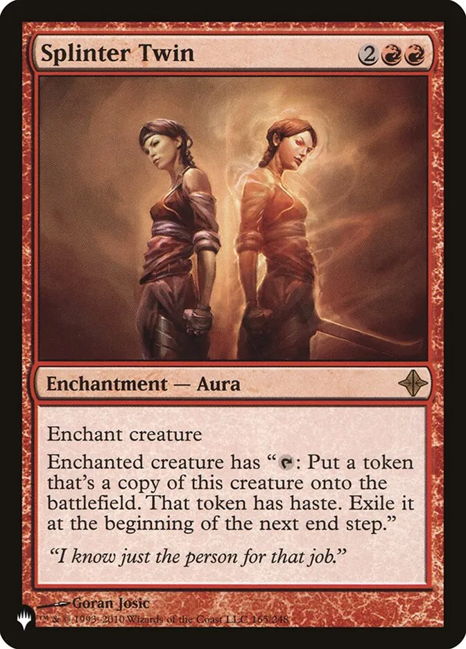 2020 The List Splinter Twin #ROE-165 rare card image