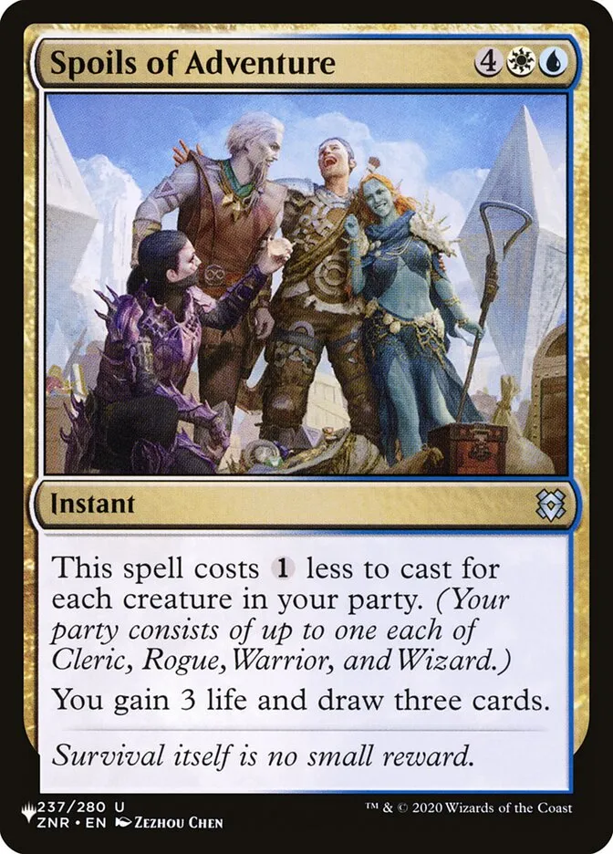 2020 The List Spoils of Adventure #ZNR-237 uncommon card image