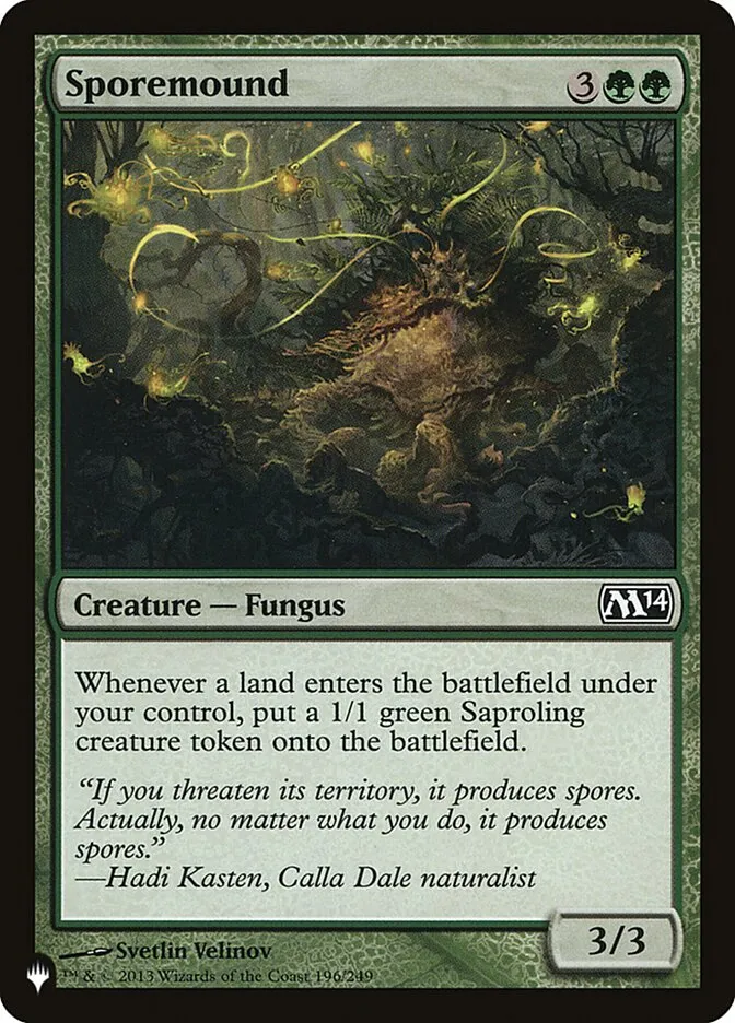 2020 The List Sporemound common #M14-196 common card image