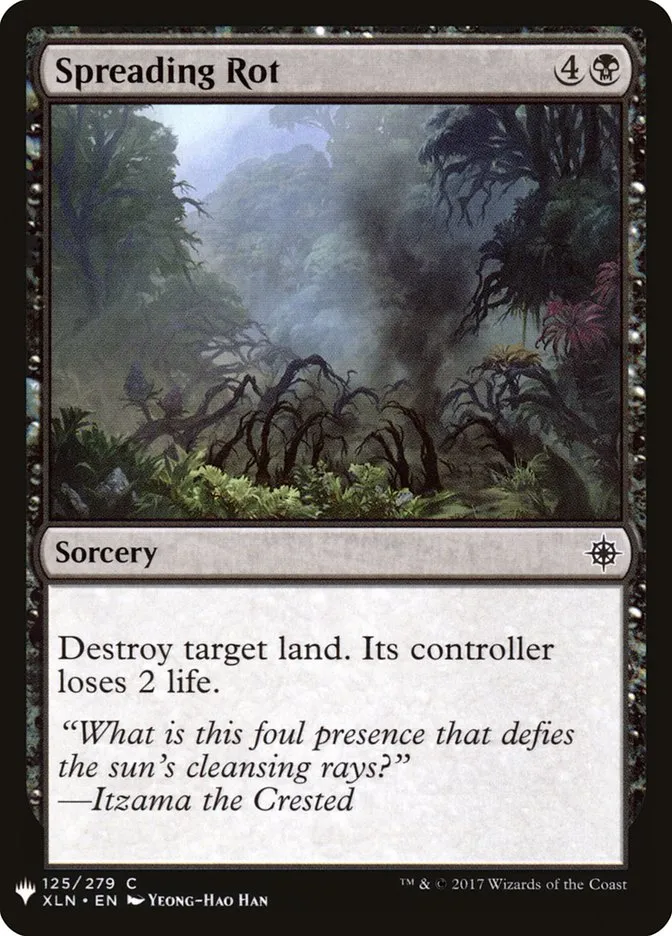2020 The List Spreading Rot #XLN-125 common card image