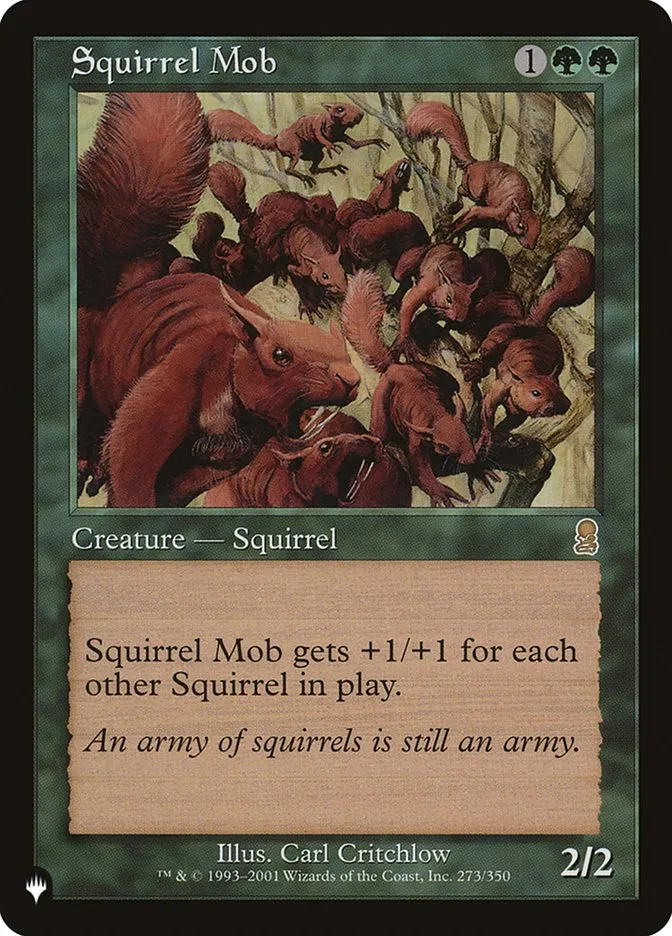 2020 The List Squirrel Mob #ODY-273 rare card image