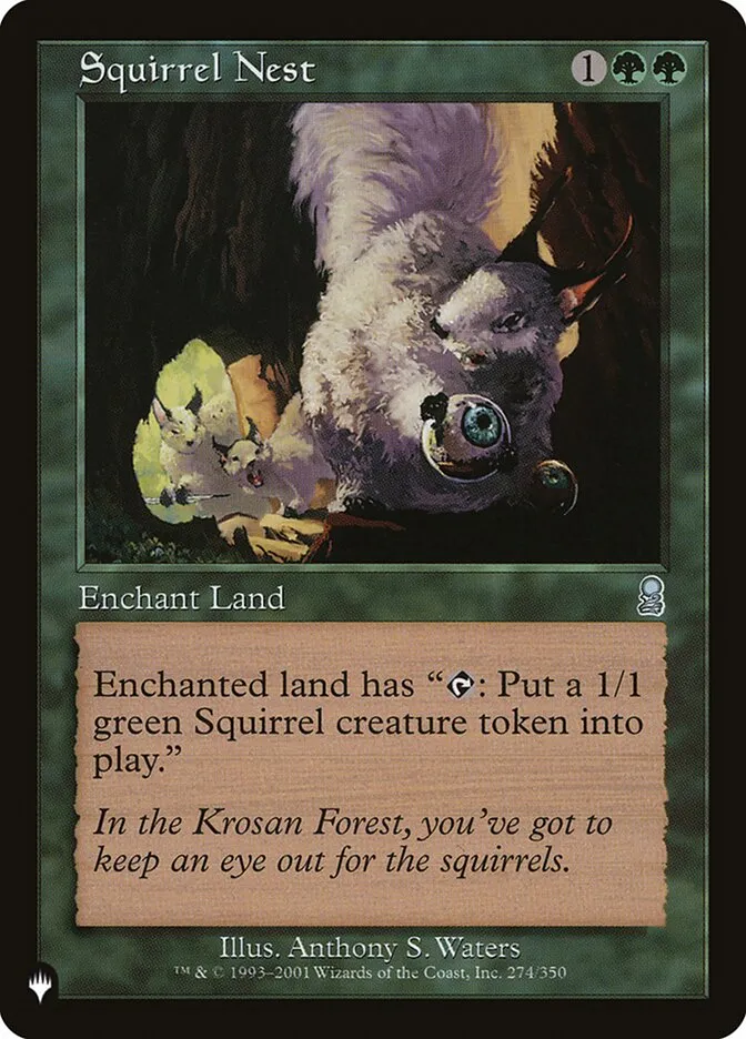2020 The List Squirrel Nest #ODY-274 uncommon card image