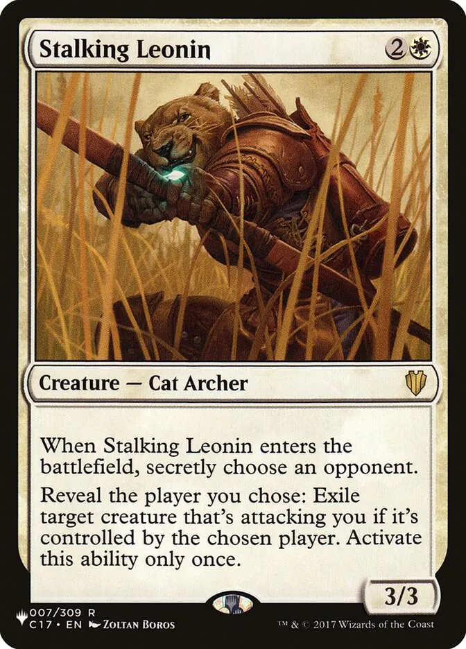 2020 The List Stalking Leonin #C17-7 rare card image