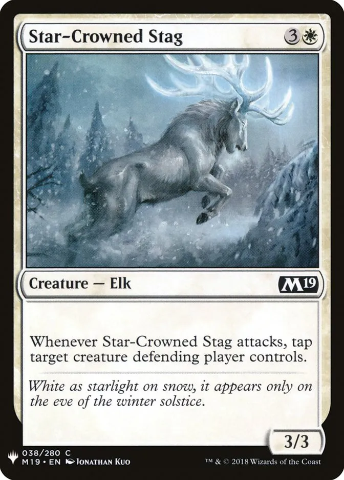 2020 The List Star-Crowned Stag #M19-38 common card image