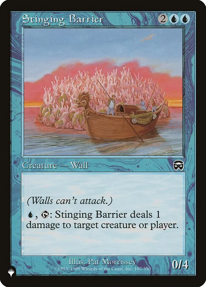 2020 The List Stinging Barrier #MMQ-107 common card image