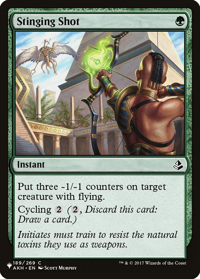 2020 The List Stinging Shot #AKH-189 common card image