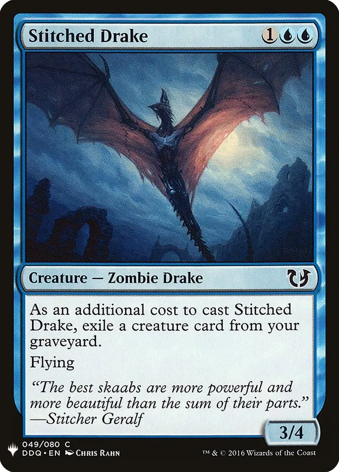 2020 The List Stitched Drake #DDQ-49 common card image