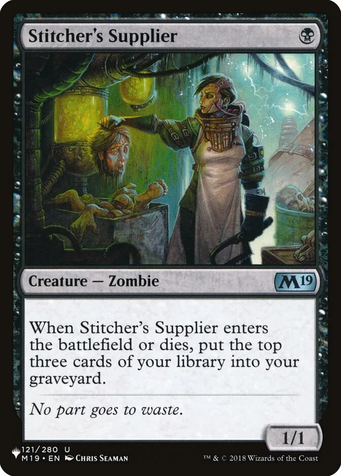 2020 The List Stitcher's Supplier #M19-121 uncommon card image