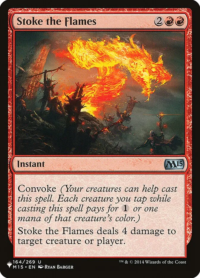 2020 The List Stoke the Flames #M15-164 uncommon card image