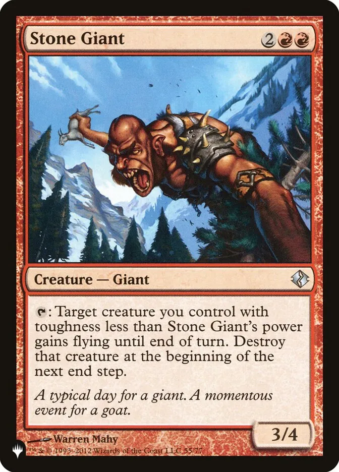 2020 The List Stone Giant #DDI-55 uncommon card image