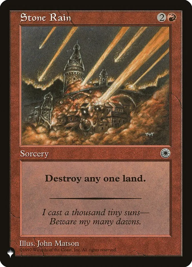2020 The List Stone Rain #POR-151 common card image