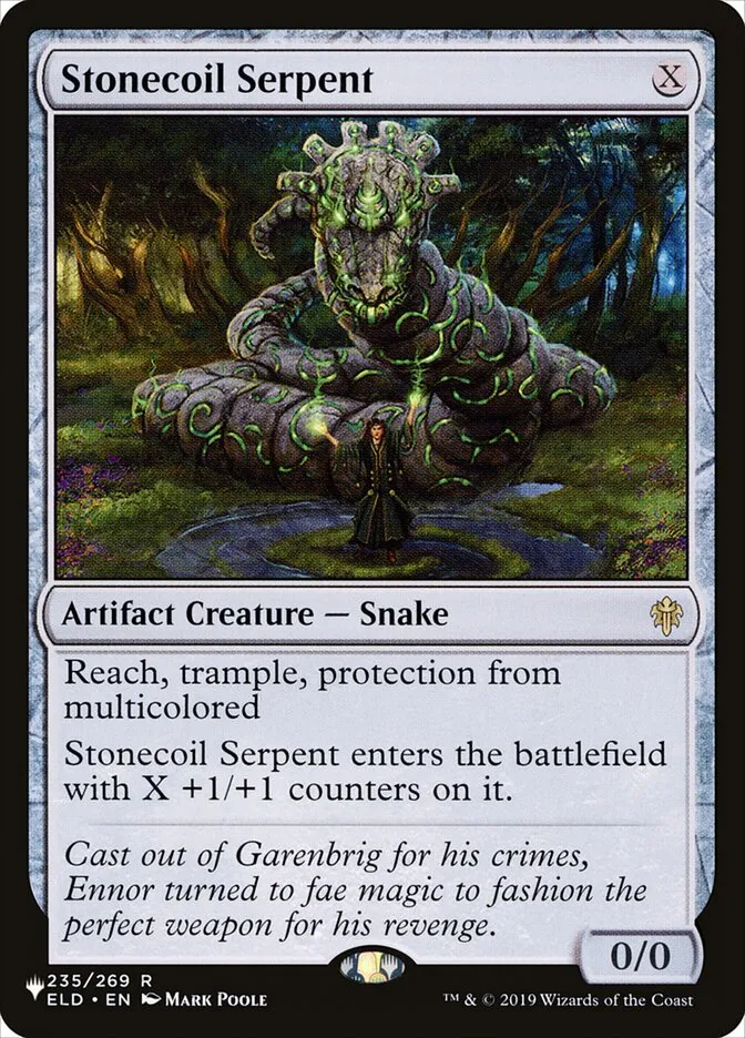 2020 The List Stonecoil Serpent #ELD-235 rare card image