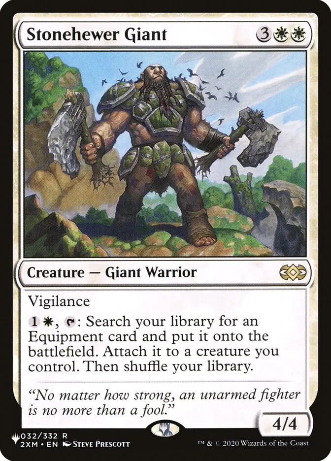 2020 The List Stonehewer Giant #2XM-32 rare card image