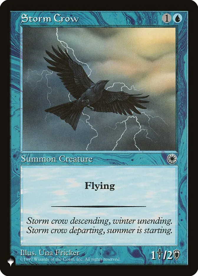 2020 The List Storm Crow #POR-69 common card image