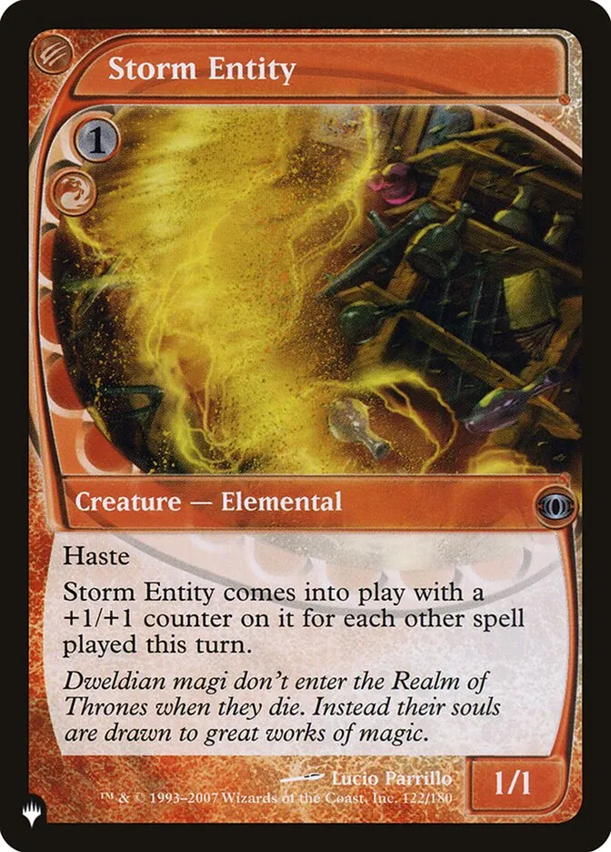 2020 The List Storm Entity uncommon #FUT-122 uncommon card image