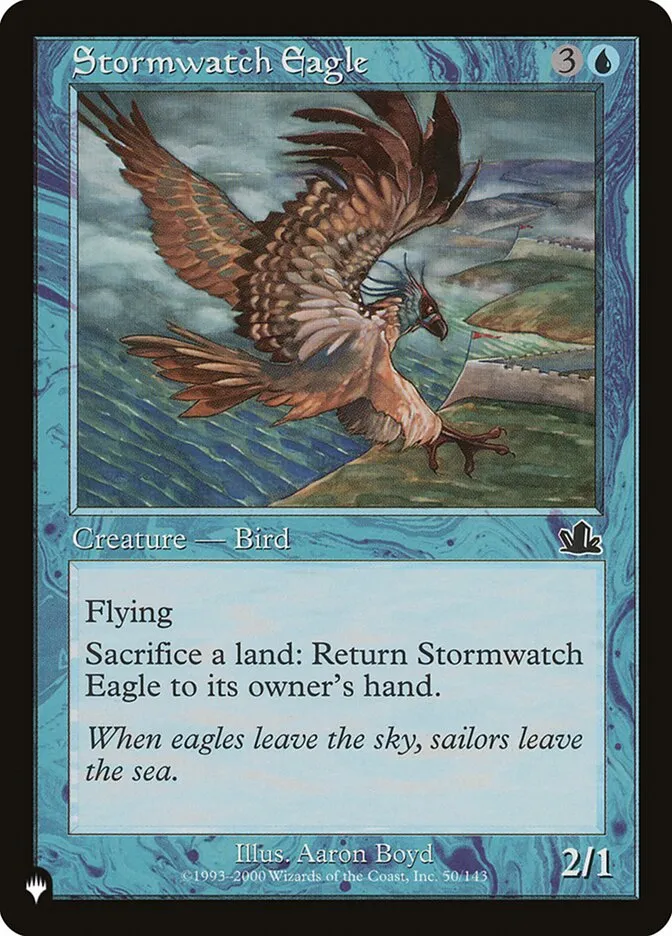 2020 The List Stormwatch Eagle #PCY-50 common card image