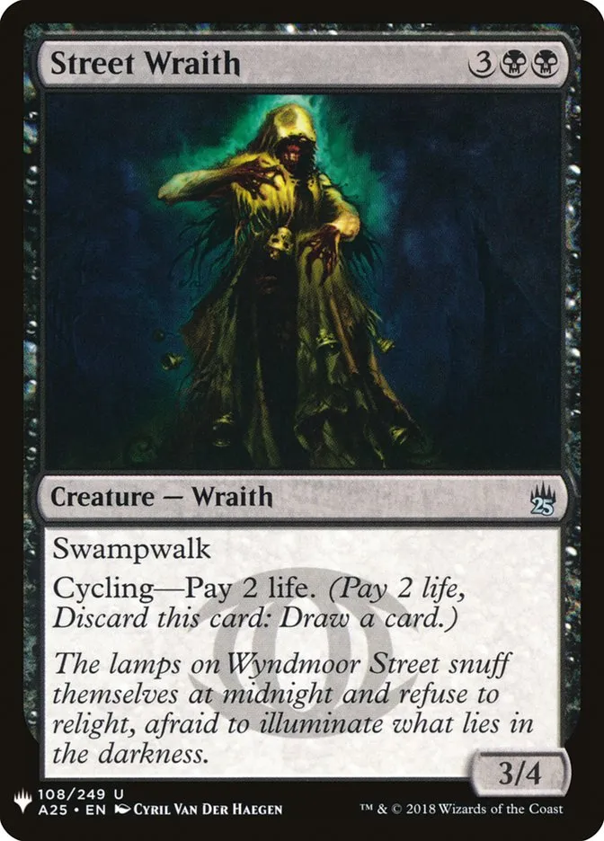 2020 The List Street Wraith #A25-108 uncommon card image