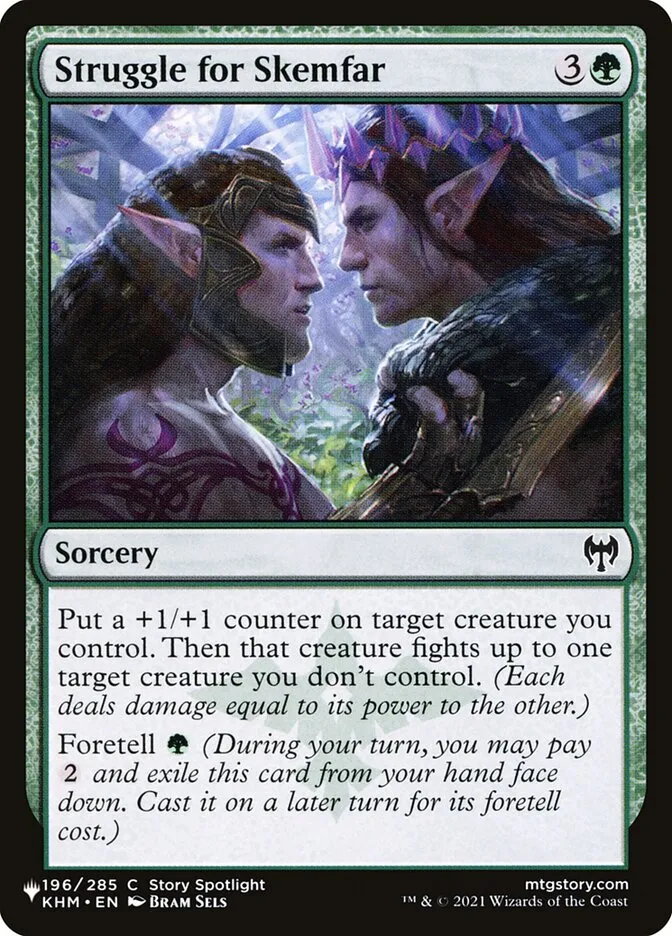 2020 The List Struggle for Skemfar #KHM-196 common card image