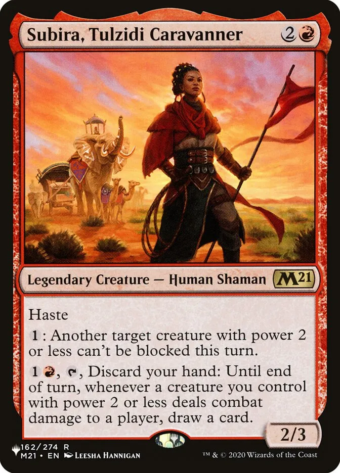 2020 The List Subira, Tulzidi Caravanner #M21-162 rare card image