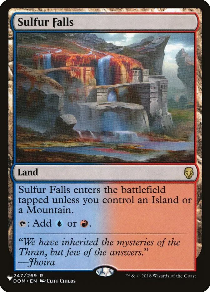 2020 The List Sulfur Falls #DOM-247 rare card image