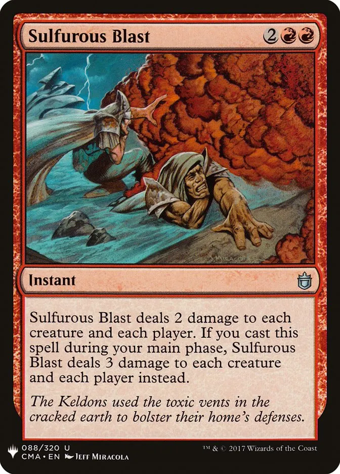 2020 The List Sulfurous Blast #CMA-88 uncommon card image
