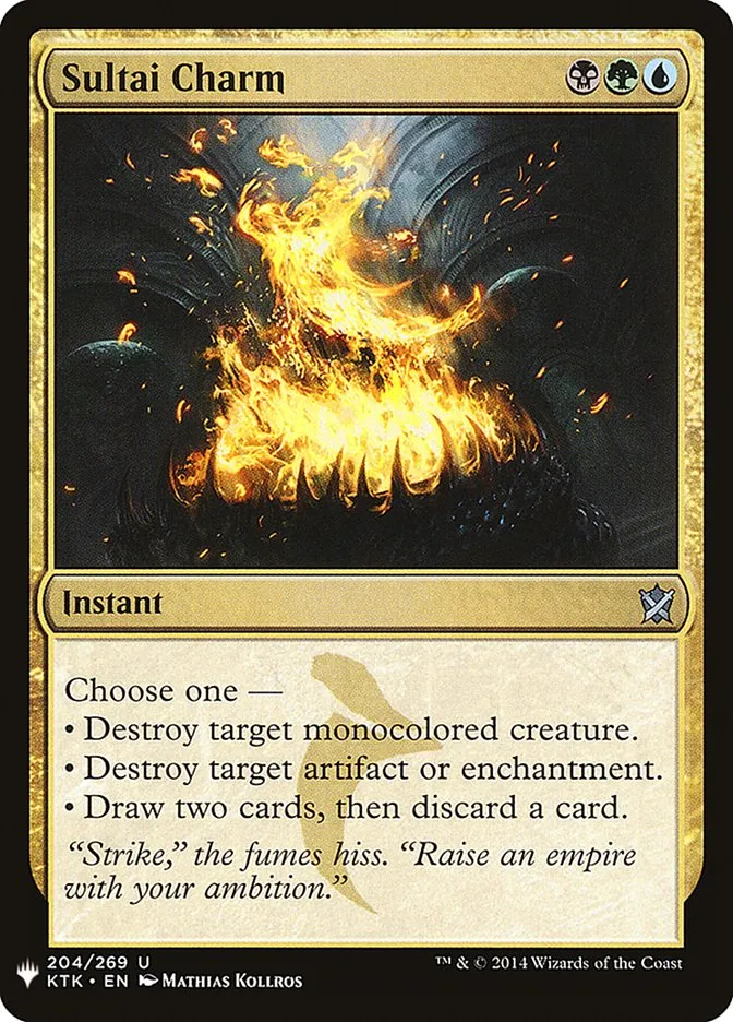 2020 The List Sultai Charm #KTK-204 uncommon card image