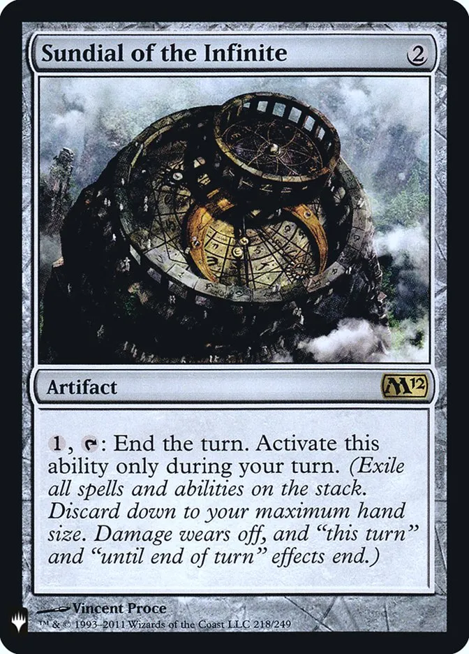 2020 The List Sundial of the Infinite #M12-218 rare card image