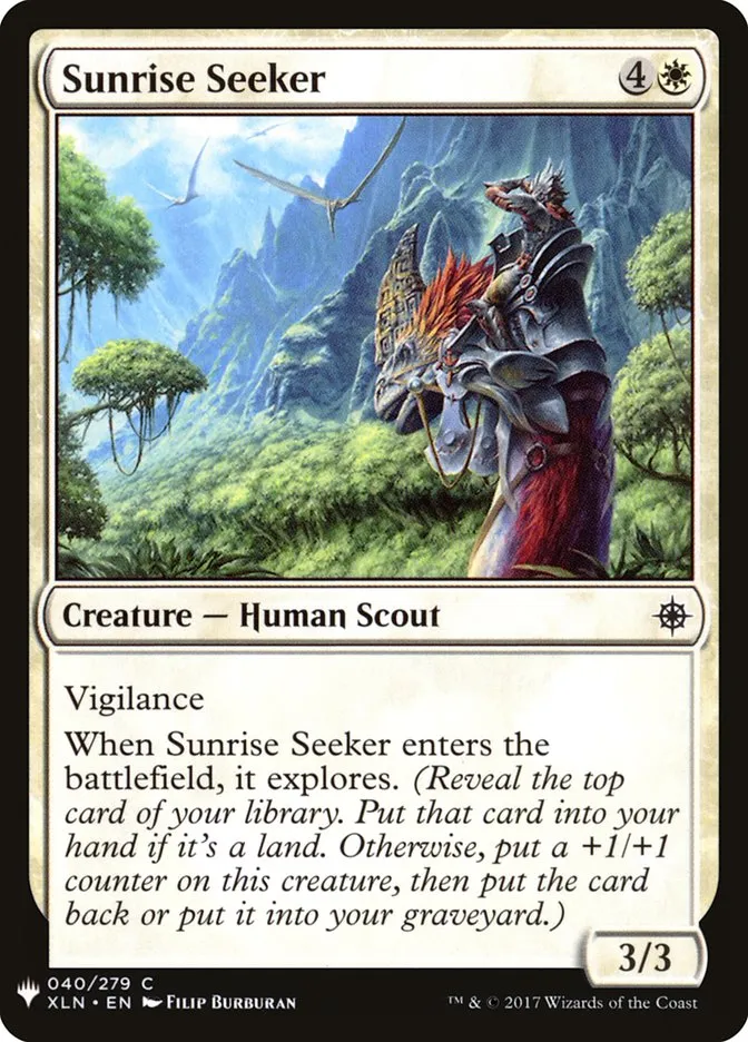 2020 The List Sunrise Seeker #XLN-40 common card image