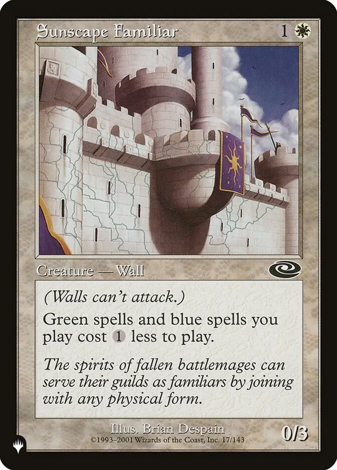 2020 The List Sunscape Familiar #PLS-17 common card image