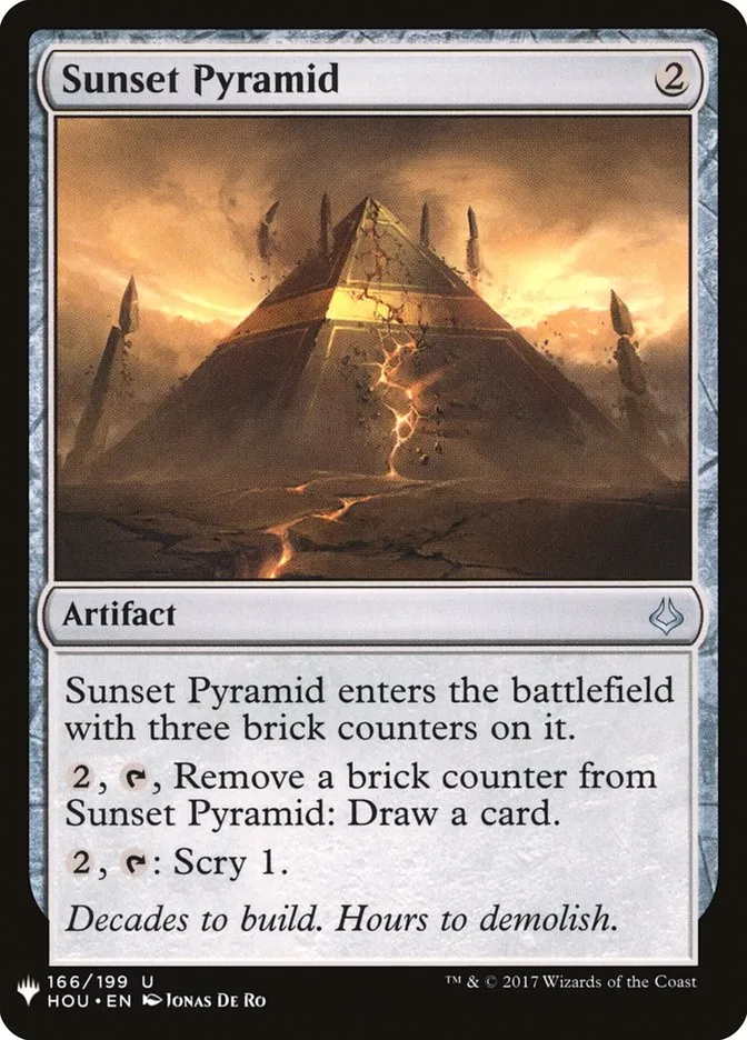 2020 The List Sunset Pyramid uncommon #HOU-166 uncommon card image