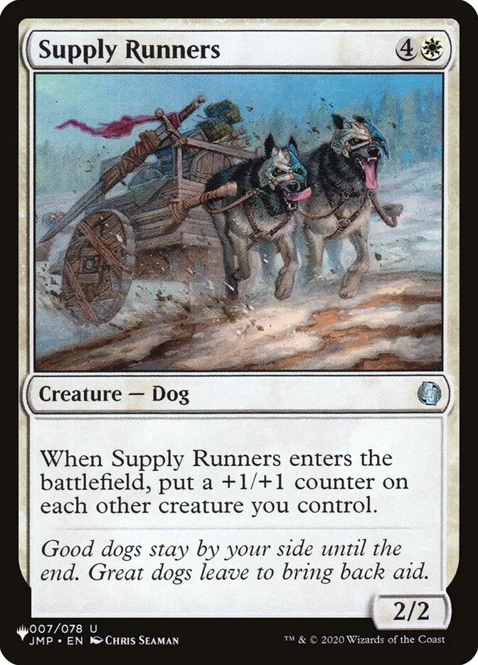 2020 The List Supply Runners #JMP-7 uncommon card image