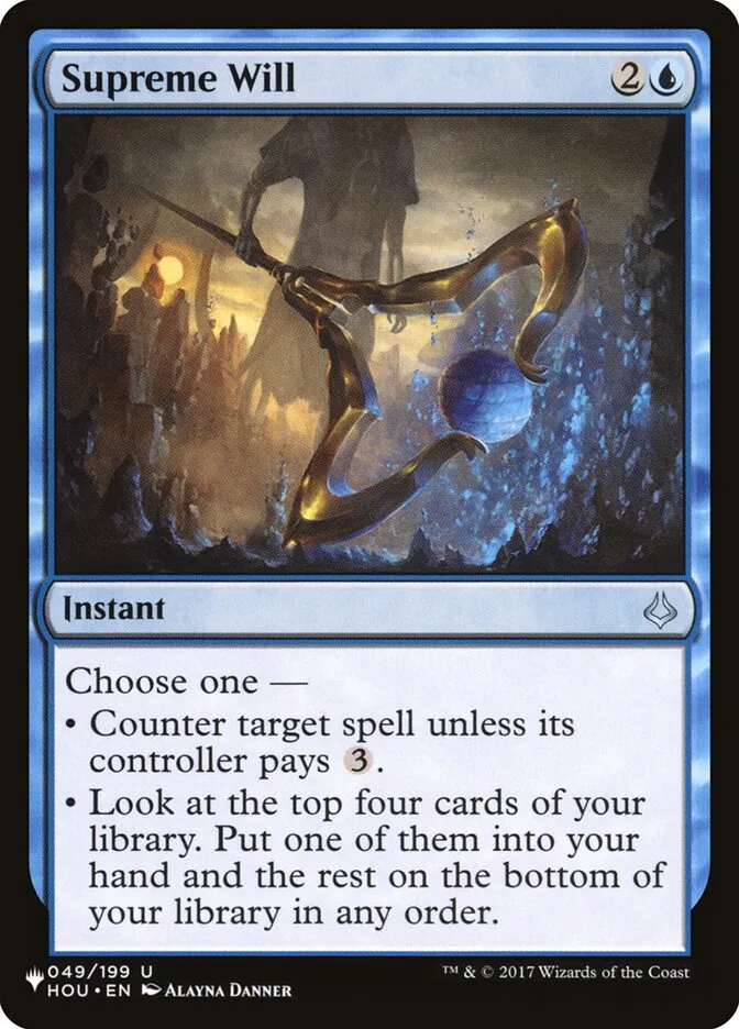 2020 The List Supreme Will uncommon #HOU-49 uncommon card image