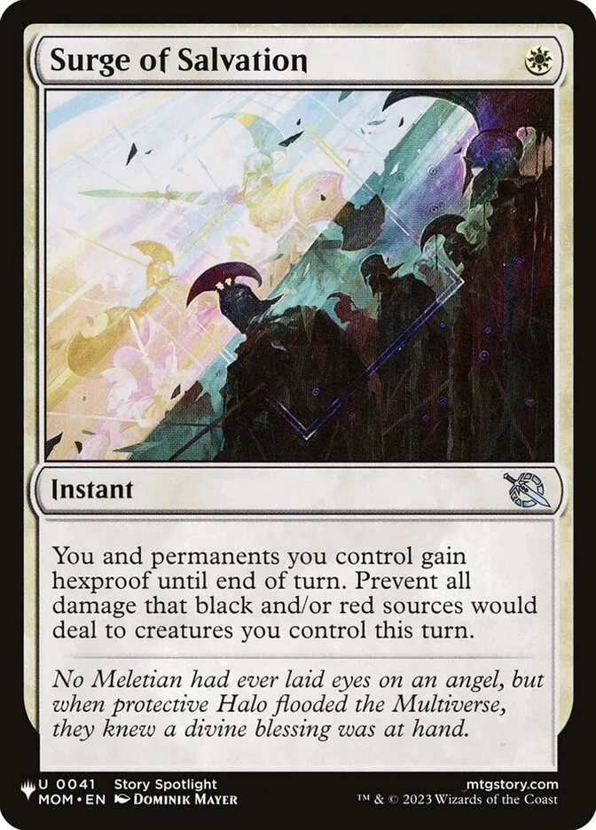 2020 The List Surge of Salvation #MOM-41 uncommon card image