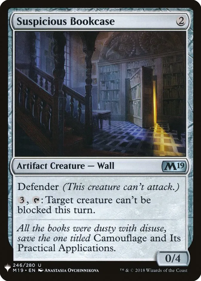 2020 The List Suspicious Bookcase #M19-246 uncommon card image